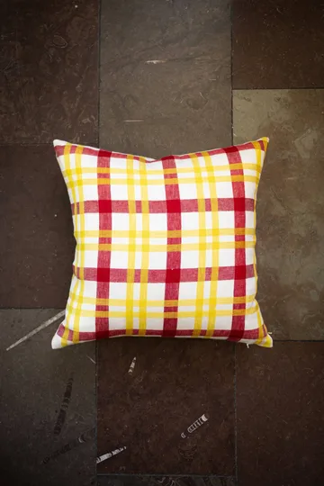 Funda de cojín Grid - Amarillo, 38x58 cm - Fine Little Day