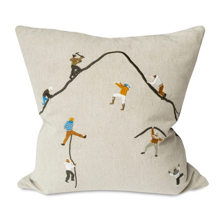 Funda de cojín Mountain climbers 48x48 cm - Natural - Fine Little Day