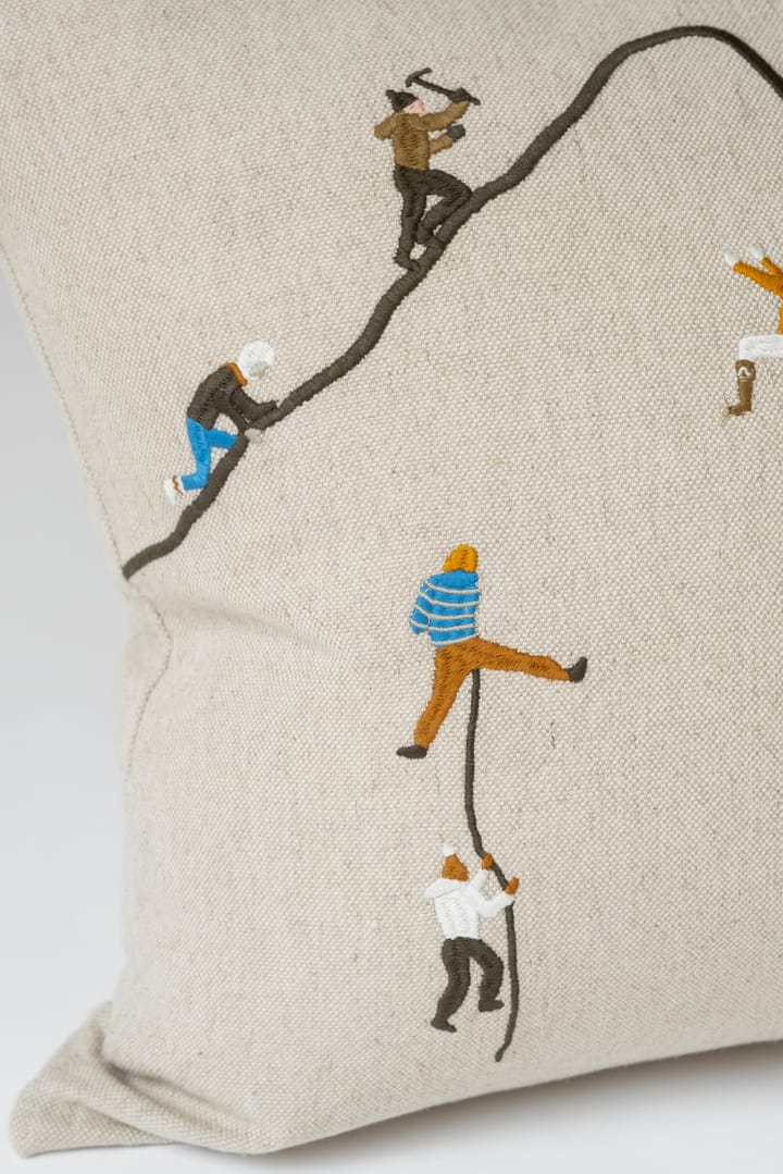 Funda de cojín Mountain climbers 48x48 cm, Natural Fine Little Day