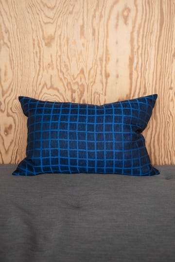 Funda de cojín Rutig 48x68 cm - Blue-black - Fine Little Day