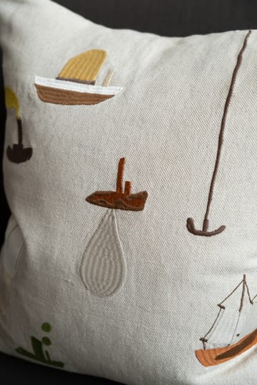 Funda de cojín Sail With Me 48x48 cm - gris - Fine Little Day