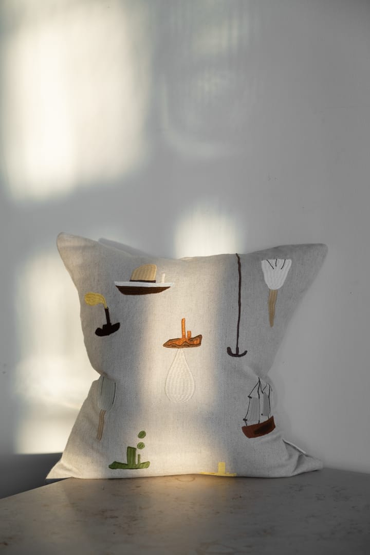 Funda de cojín Sail With Me 48x48 cm, gris Fine Little Day
