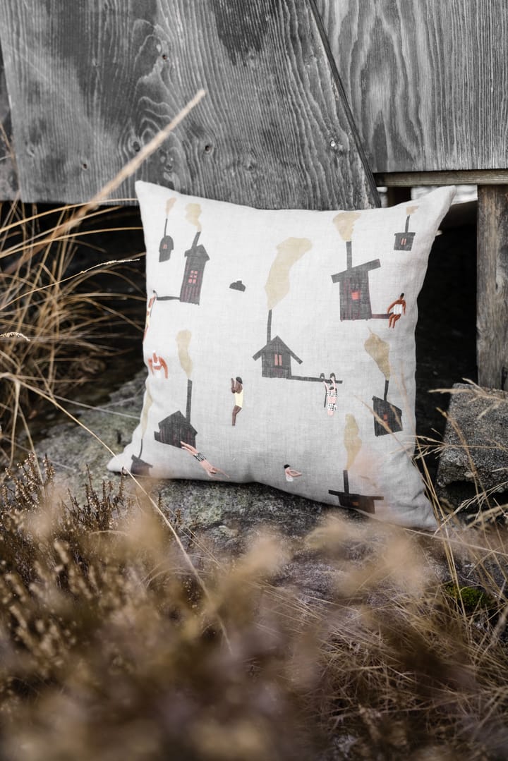 Funda de cojín Sauna 45x45 cm, Beige Fine Little Day