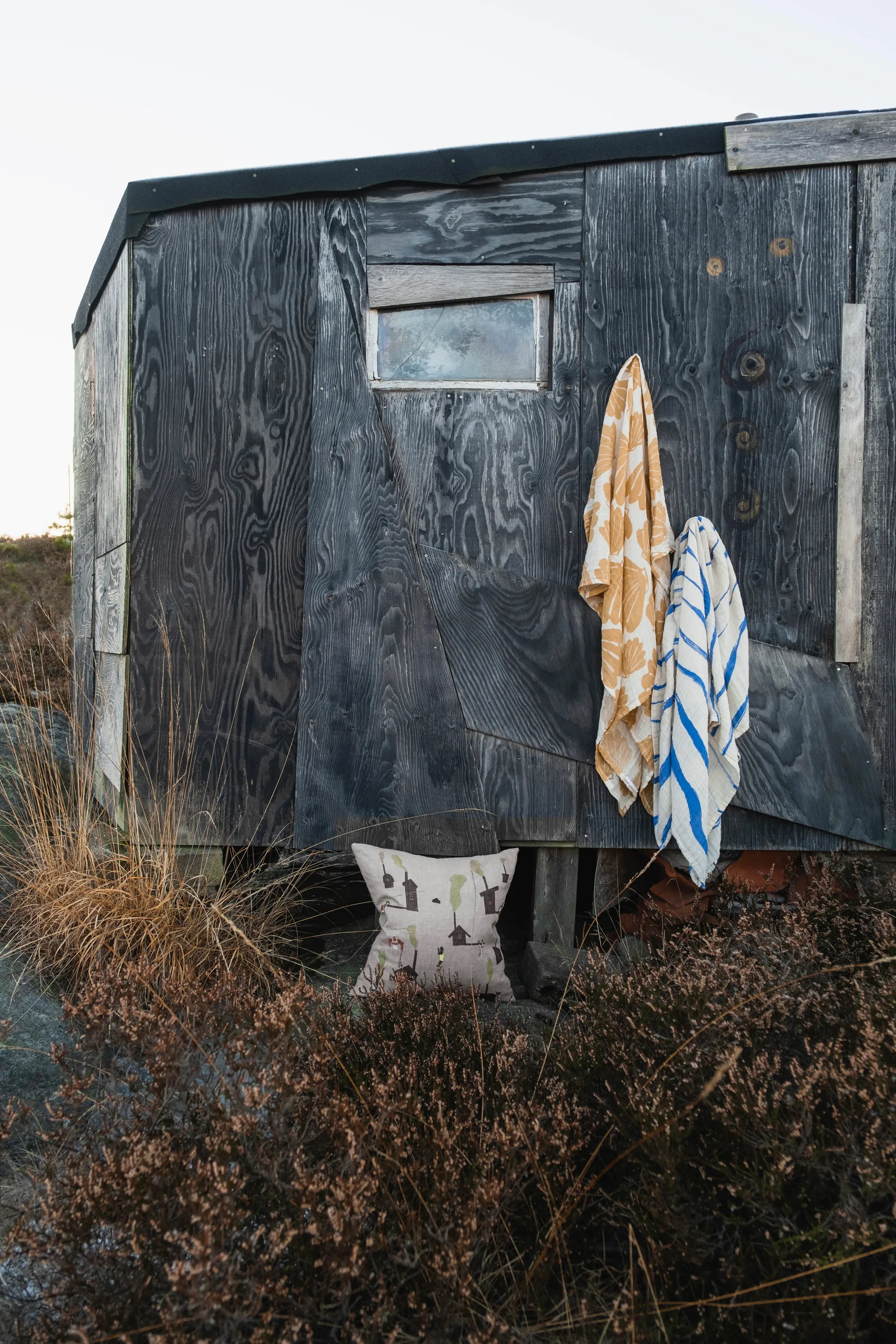 Funda de cojín Sauna 45x45 cm, Beige Fine Little Day