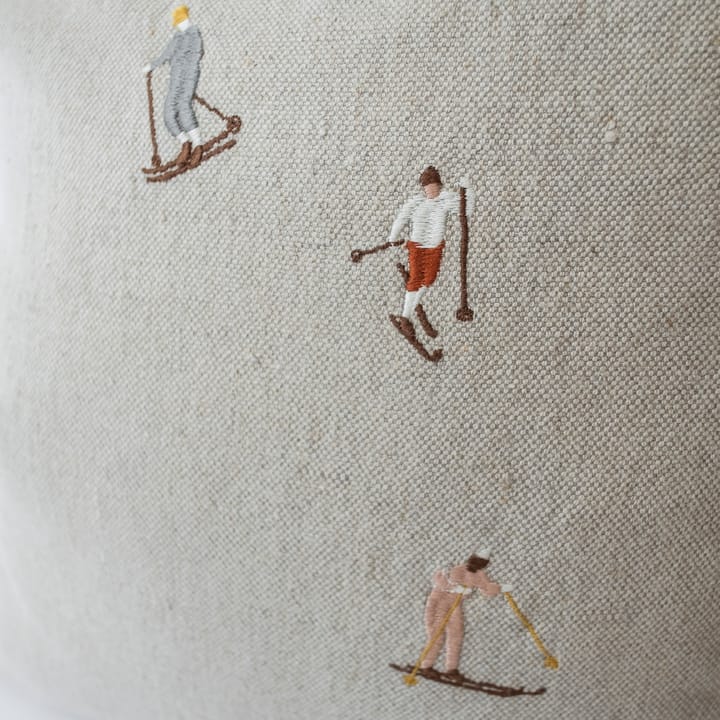 Funda de cojín Skiers 48x48 cm, natural Fine Little Day