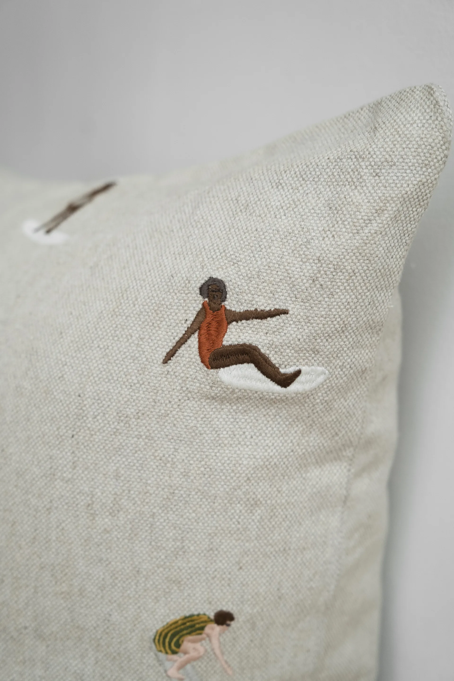 Funda de cojín Surfers 48x48 cm, natural Fine Little Day