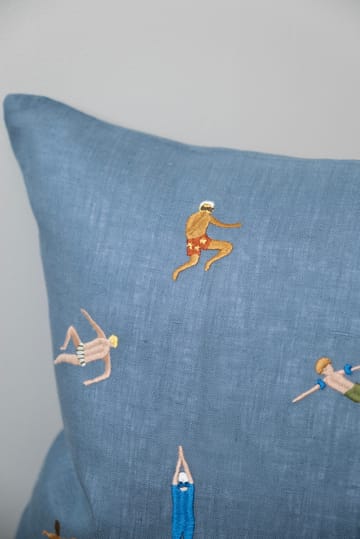 Funda de cojín Swimmers 45x45 cm - Blue - Fine Little Day