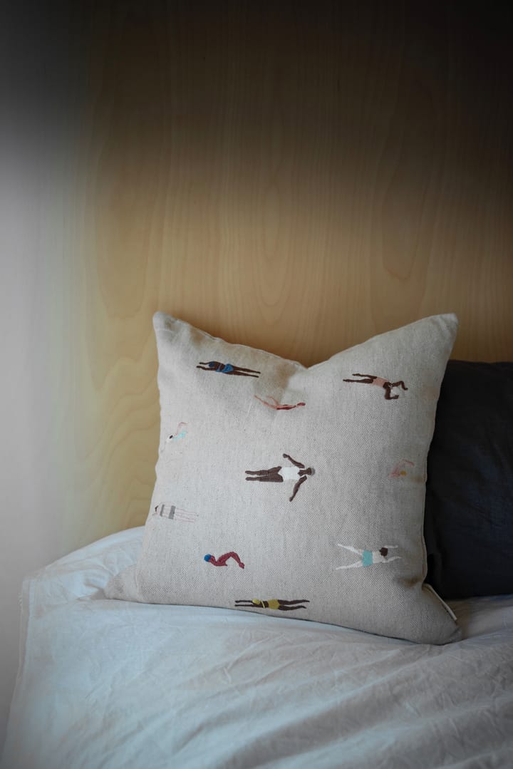 Funda de cojín Swimmers 48x48 cm, Beige Fine Little Day