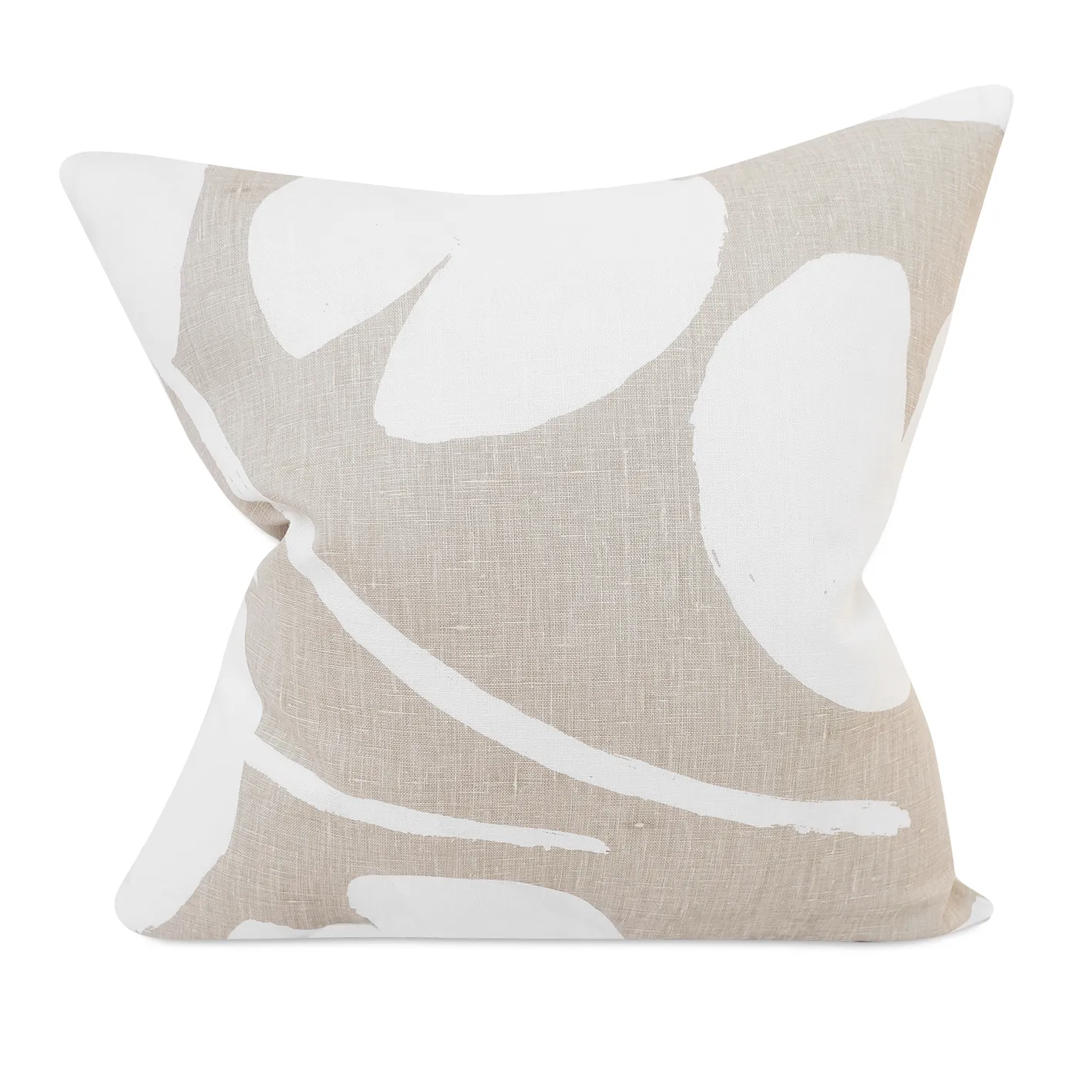 Funda de cojín Water Lilies, beige-blanco, 48x48 cm Fine Little Day