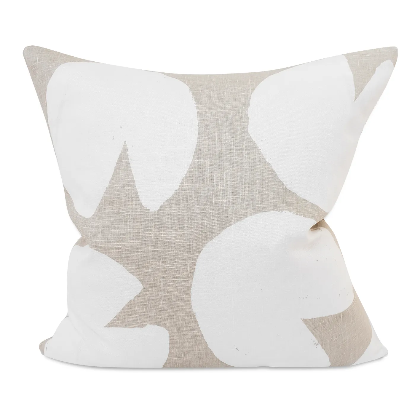 Funda de cojín Water Lilies, beige-blanco, 48x48 cm Fine Little Day