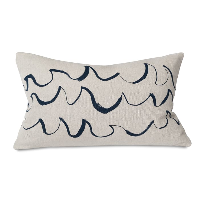 Funda de cojín Wave 38x58 cm, azul Fine Little Day