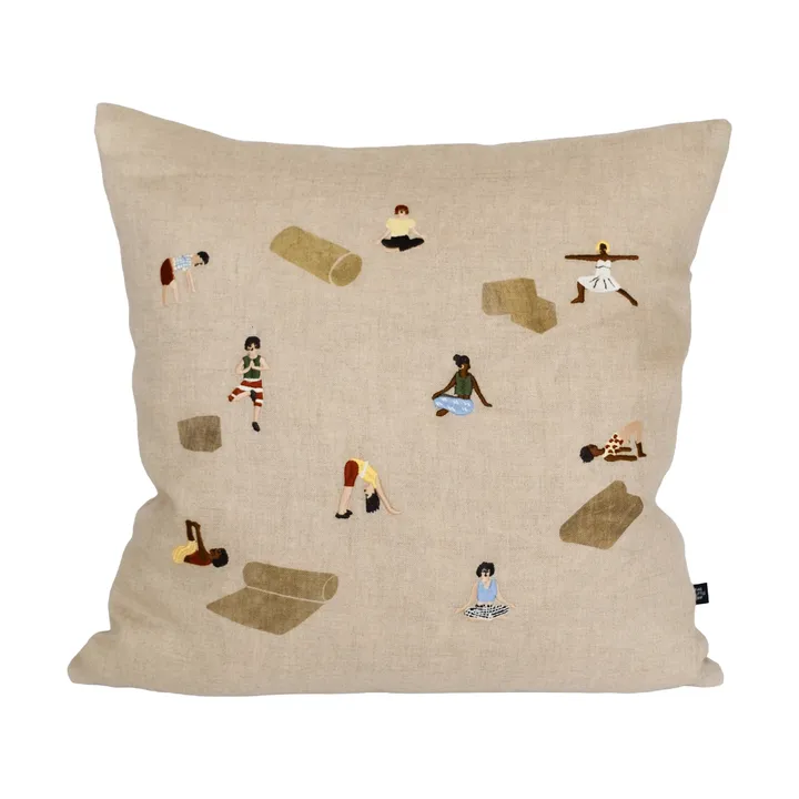 Funda de cojín Yoga - Natural, 45x45 cm - Fine Little Day