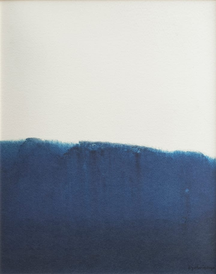 Lámina Dyeforindigo ocean 1 40x50 cm - azul-blanco - Fine Little Day