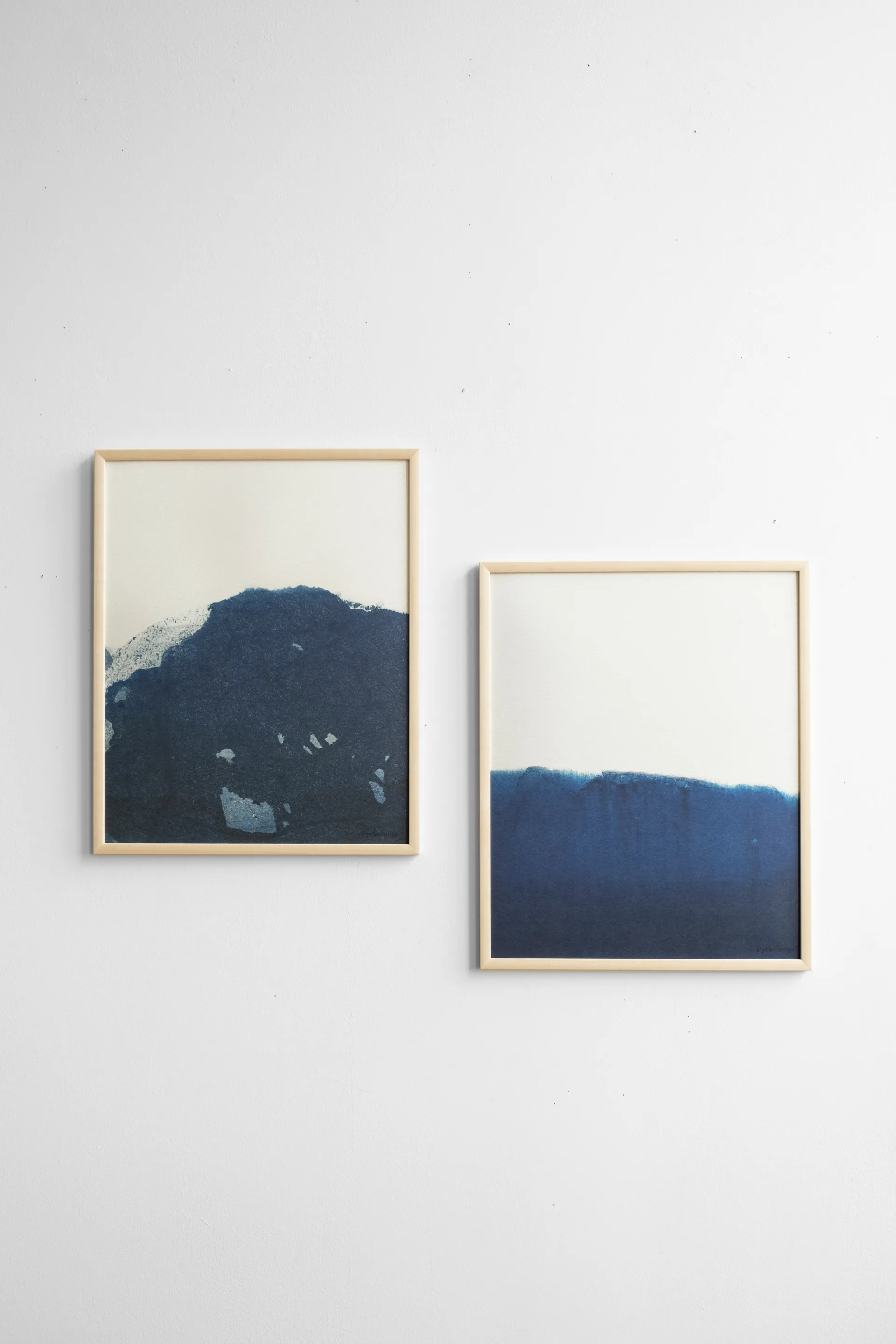 Lámina Dyeforindigo ocean 2 40x50 cm, azul-blanco Fine Little Day