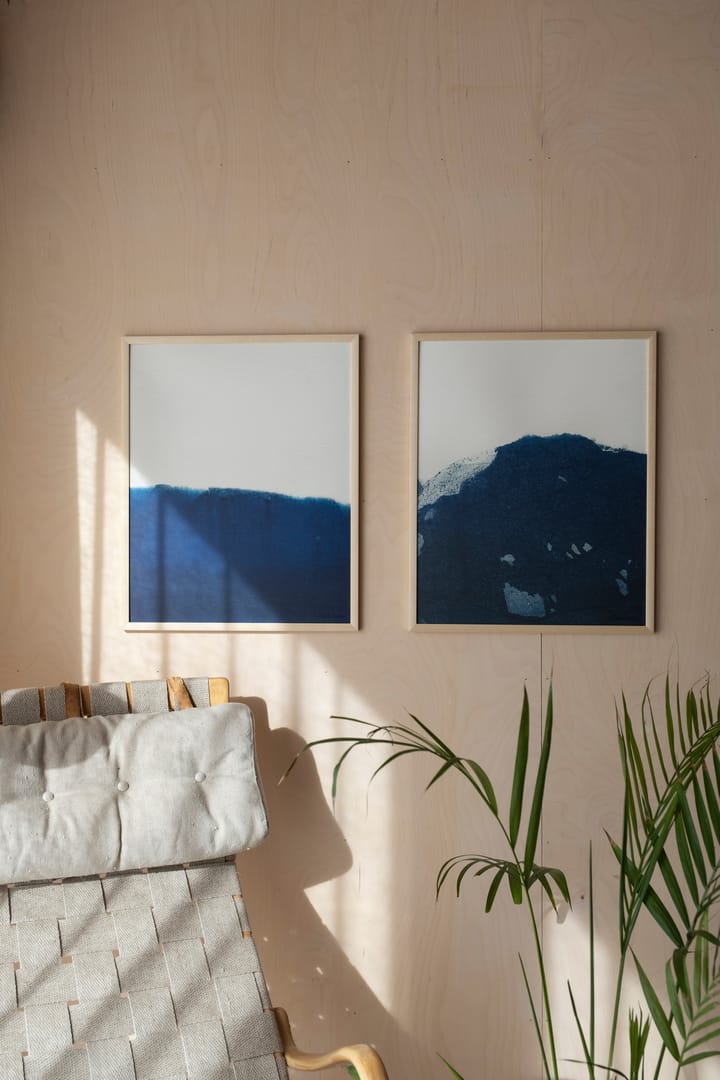 Lámina Dyeforindigo ocean 2 40x50 cm, azul-blanco Fine Little Day