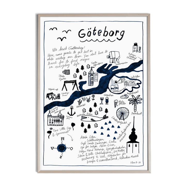 Lámina Göteborg, 50x70 cm Fine Little Day