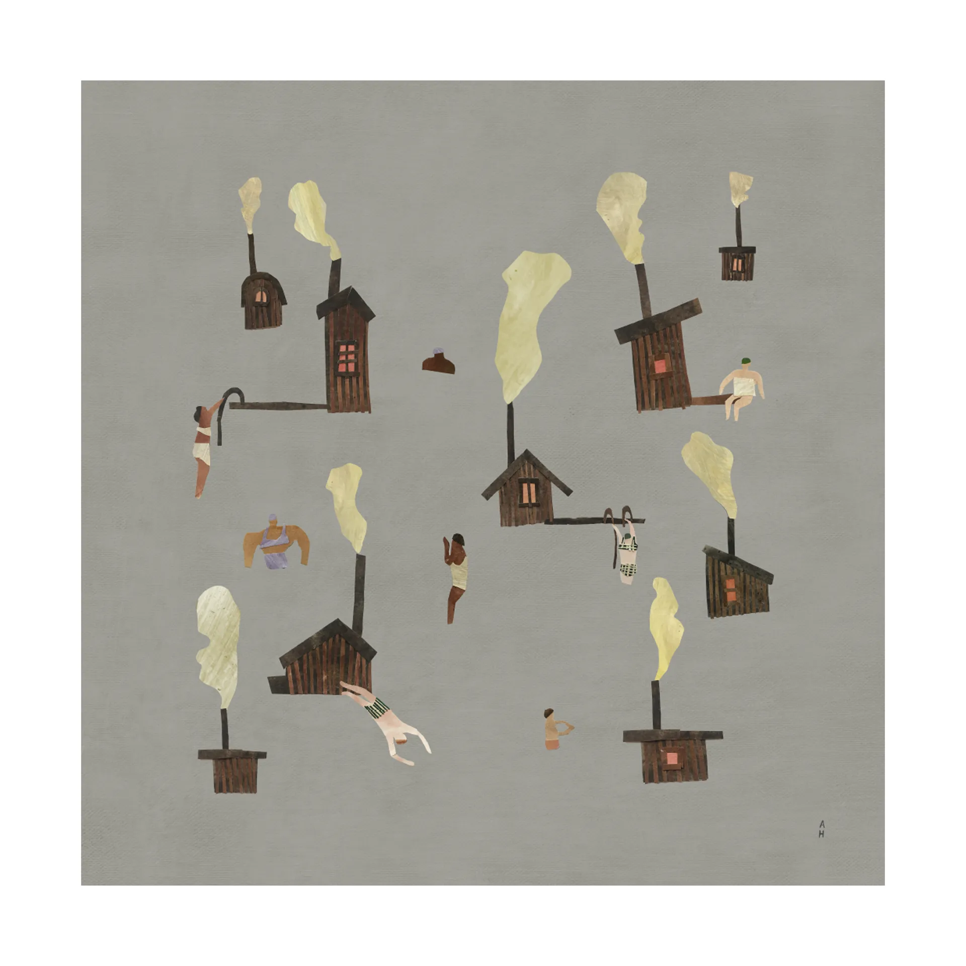 Lámina Sauna, 50x50 cm Fine Little Day