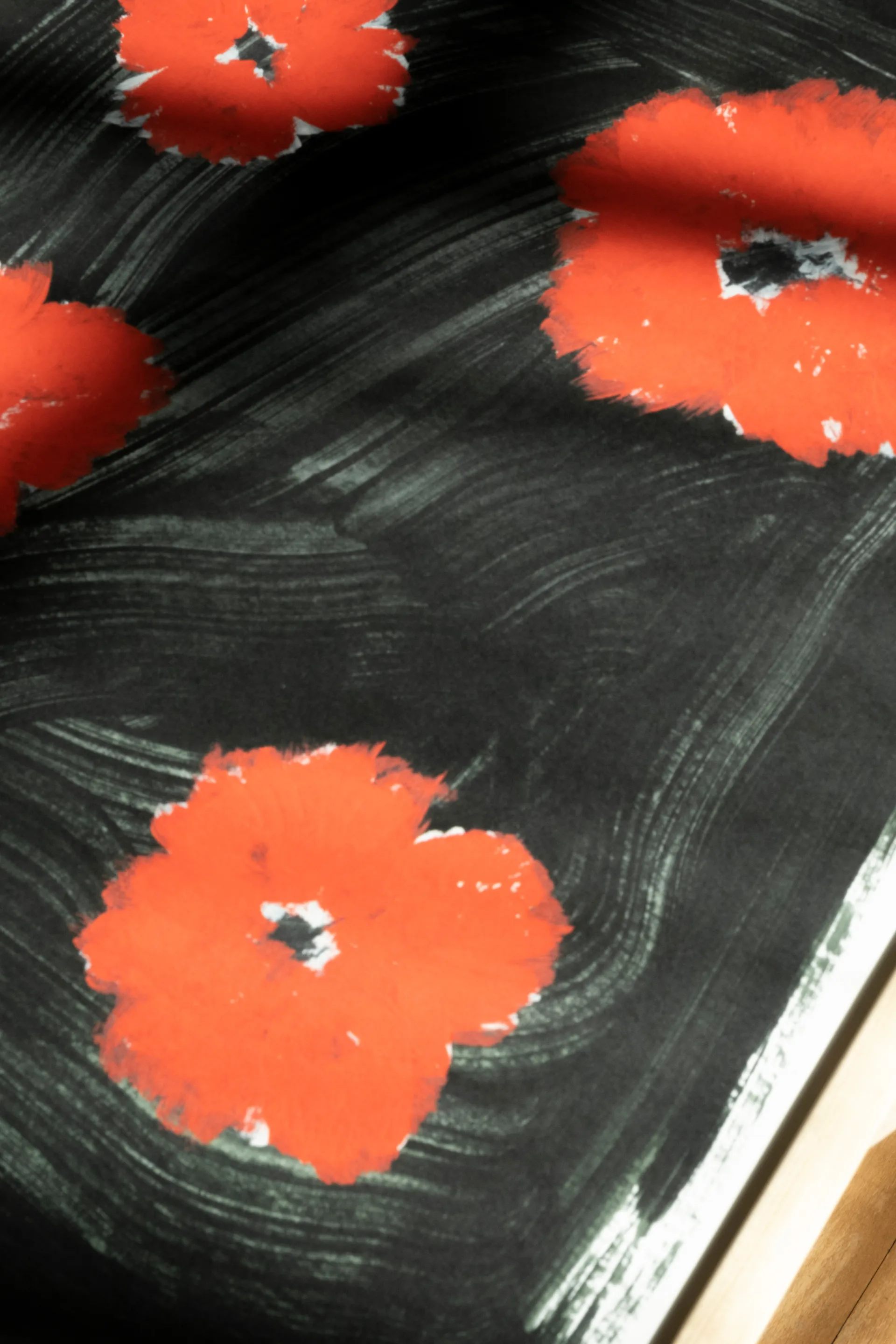 Lámina Scarlet pimpernel 40x50 cm, rojo-negro Fine Little Day