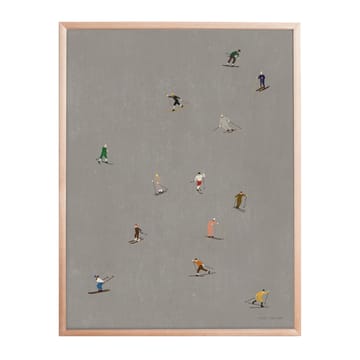 Lámina Skiers 40x50 cm - gris - Fine Little Day