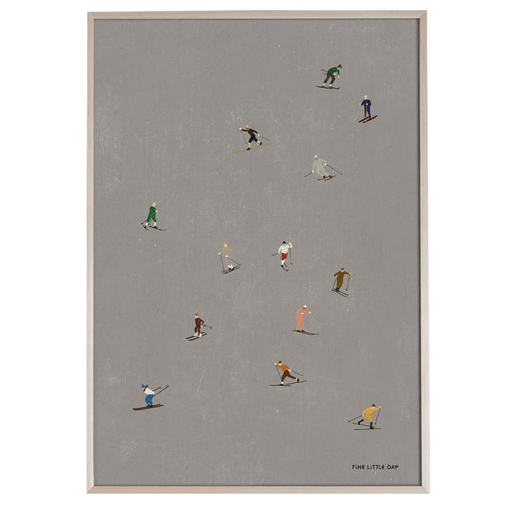 Lámina Skiers 50x70 cm - gris - Fine Little Day