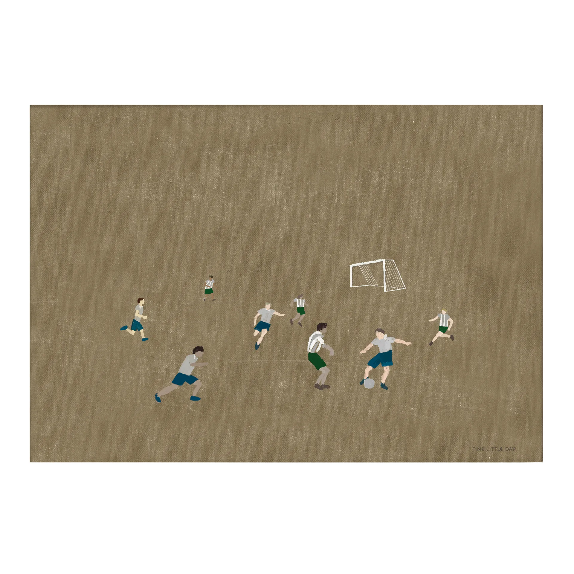 Lámina Soccer 50x70 cm, marrón Fine Little Day