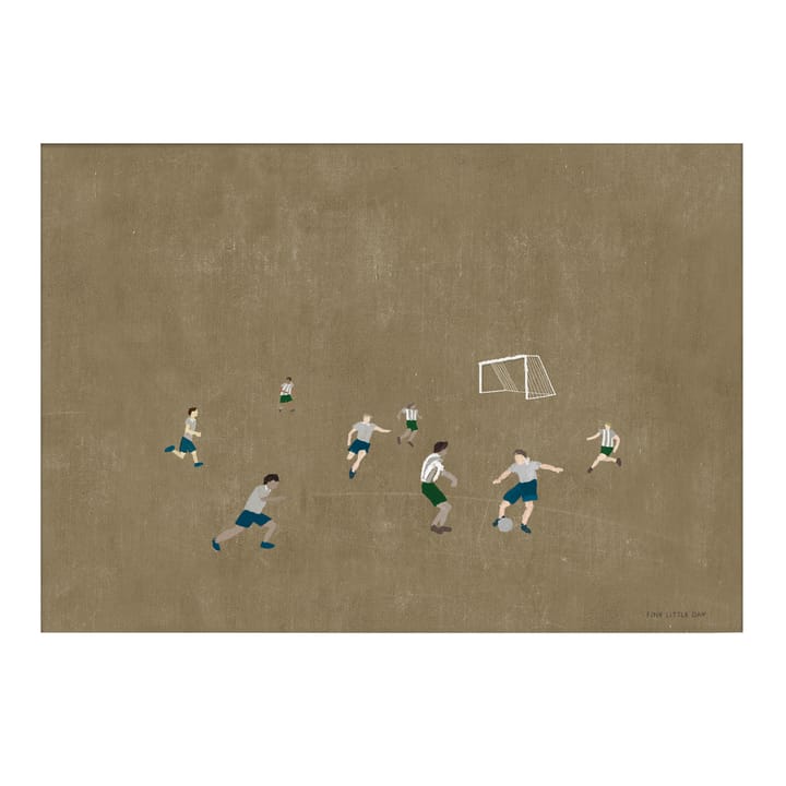 Lámina Soccer 50x70 cm - marrón - Fine Little Day
