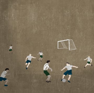 Lámina Soccer 50x70 cm - marrón - Fine Little Day