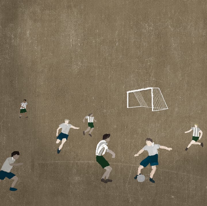 Lámina Soccer 50x70 cm, marrón Fine Little Day