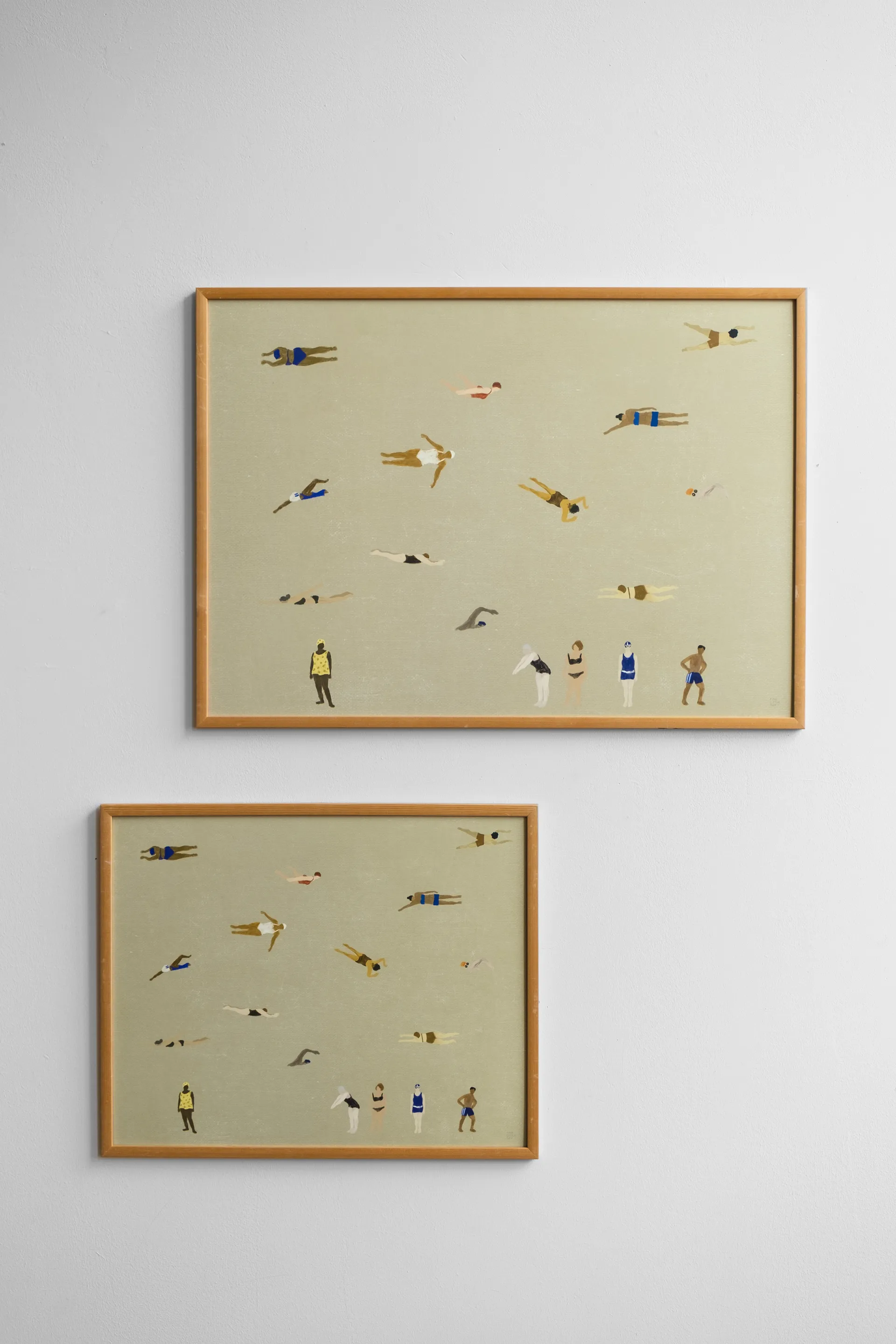 Lámina Swimmers, Beige, 40x50 cm Fine Little Day