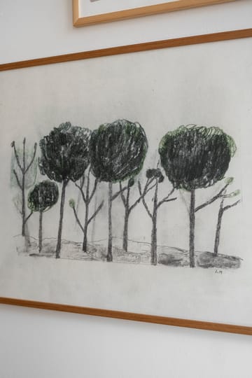 Lámina Trees 50x70 cm - negro- off white - Fine Little Day