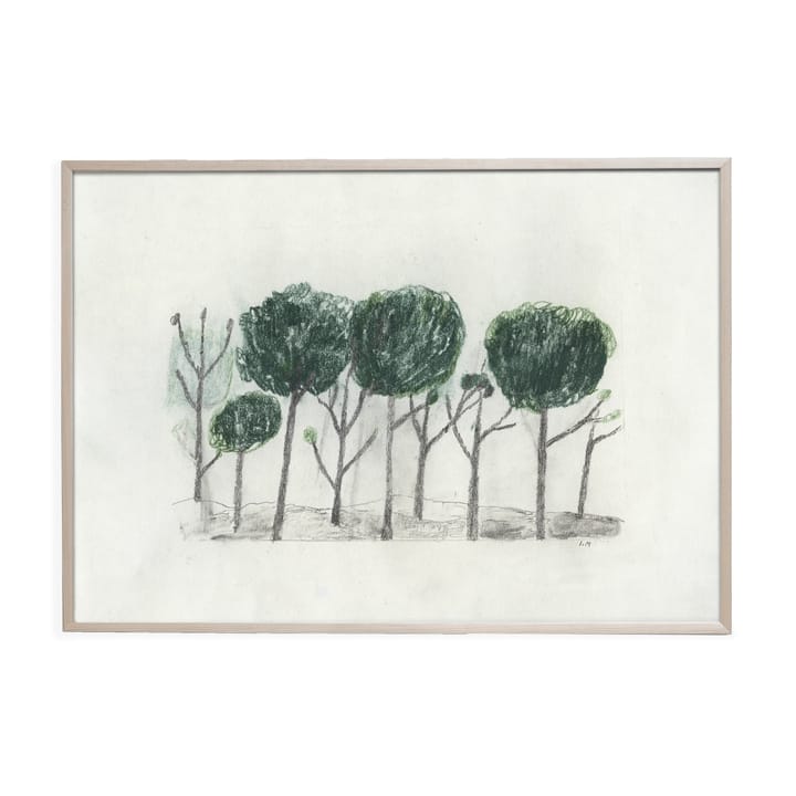 Lámina Trees 50x70 cm - negro- off white - Fine Little Day