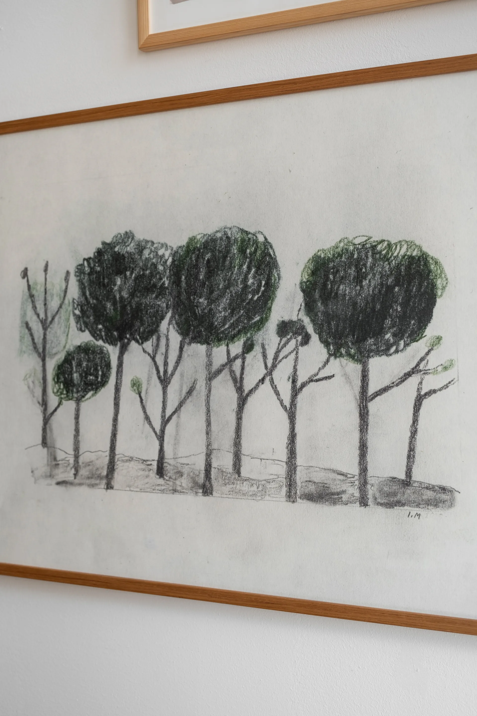 Lámina Trees 50x70 cm, negro- off white Fine Little Day
