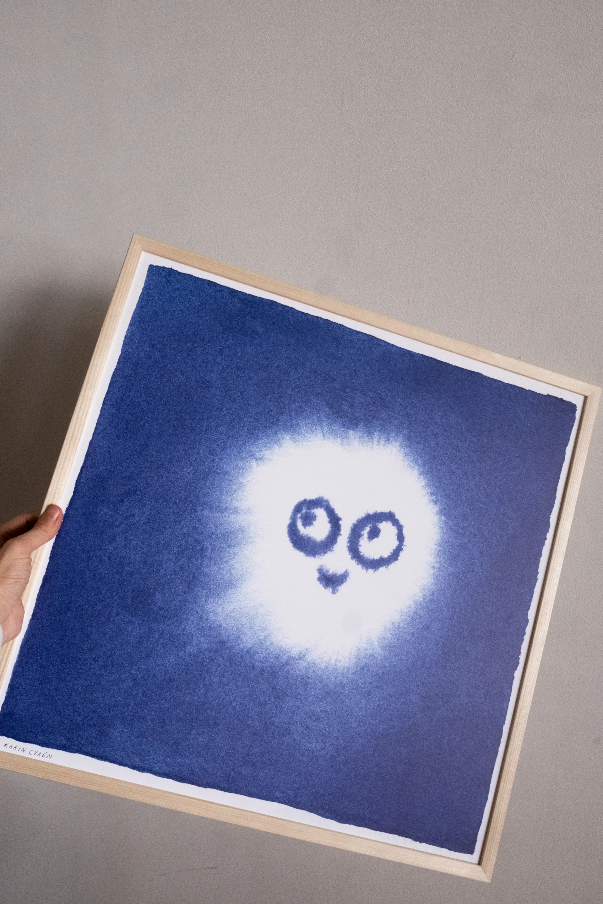 Lámina Tufs 50x50 cm, azul-blanco Fine Little Day