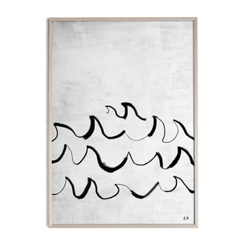 Lámina Wave 50x70 cm - negro-blanco - Fine Little Day