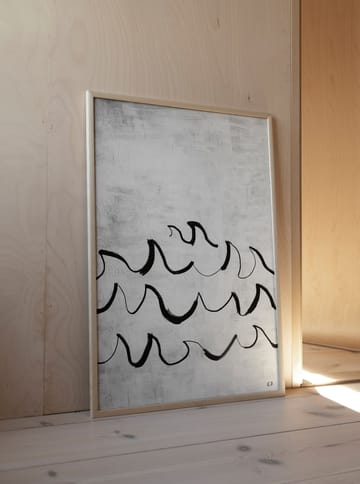 Lámina Wave 50x70 cm - negro-blanco - Fine Little Day