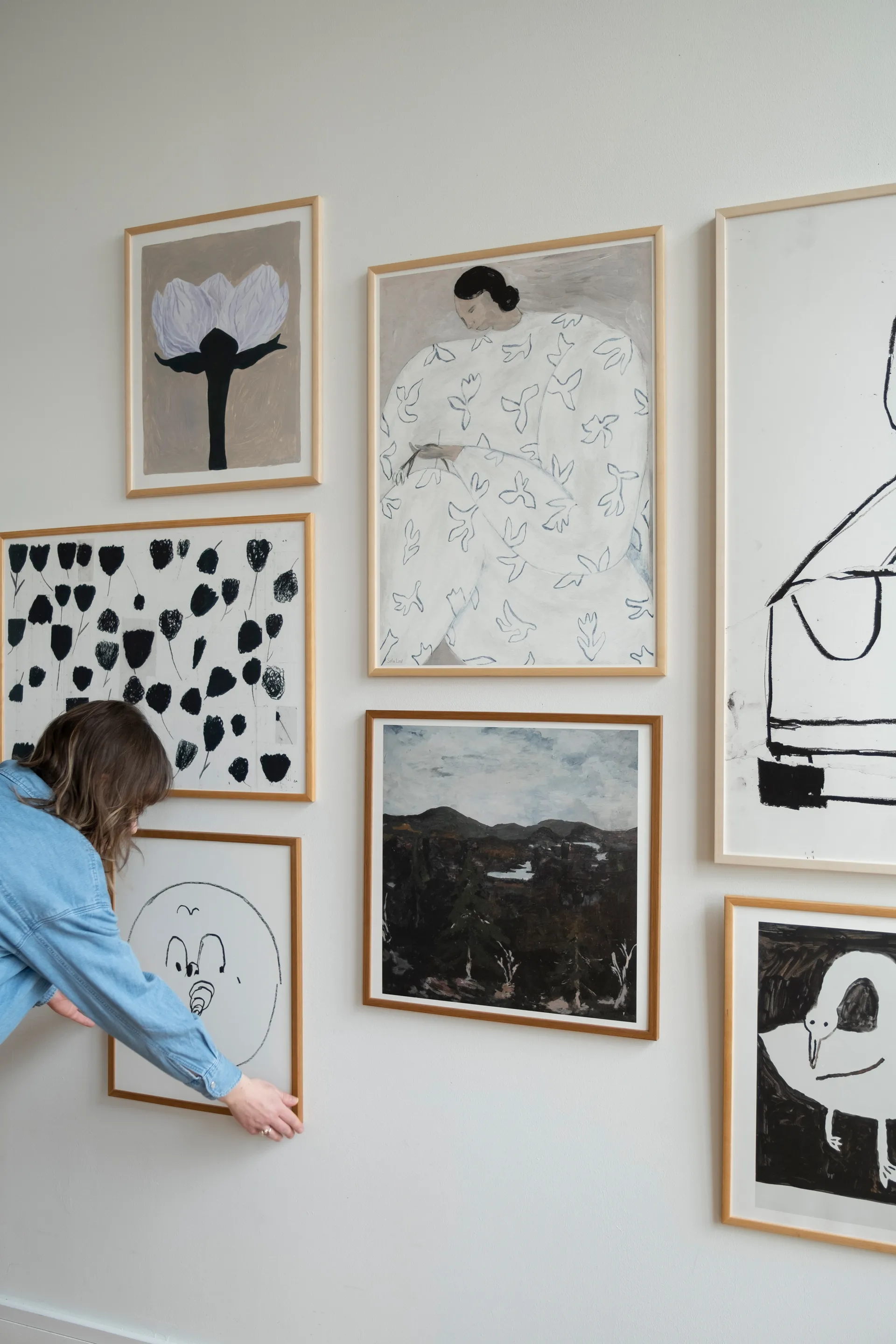 Lámina White Flower 50x70 cm, Nude Fine Little Day