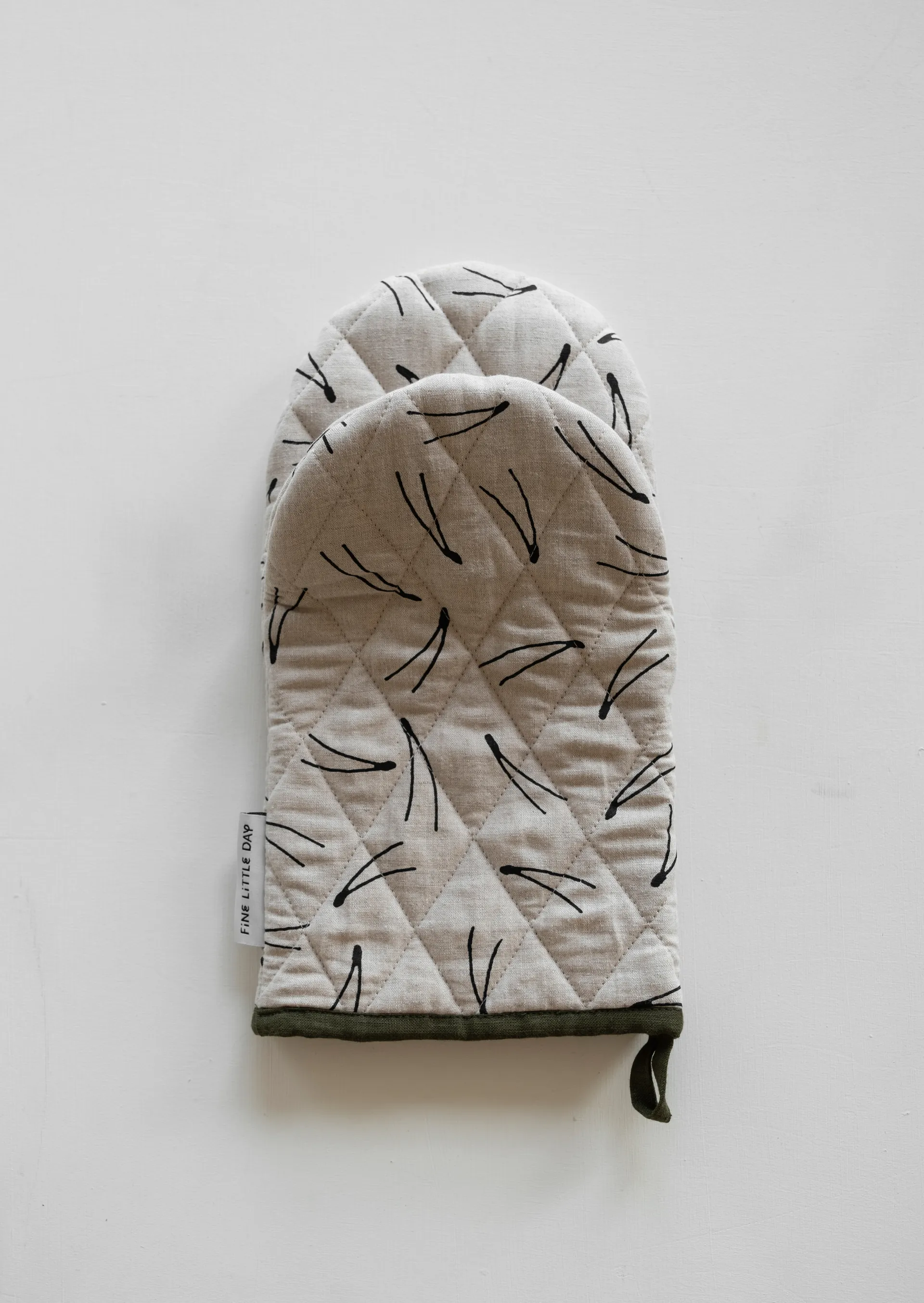 Manopla de horno acolchada Barr, Natural Fine Little Day