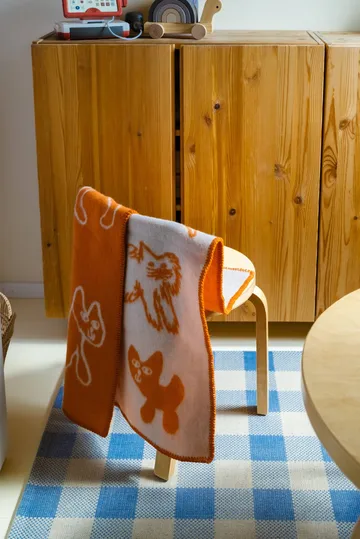 Manta de lana Cats - Naranja, 65x95 cm - Fine Little Day