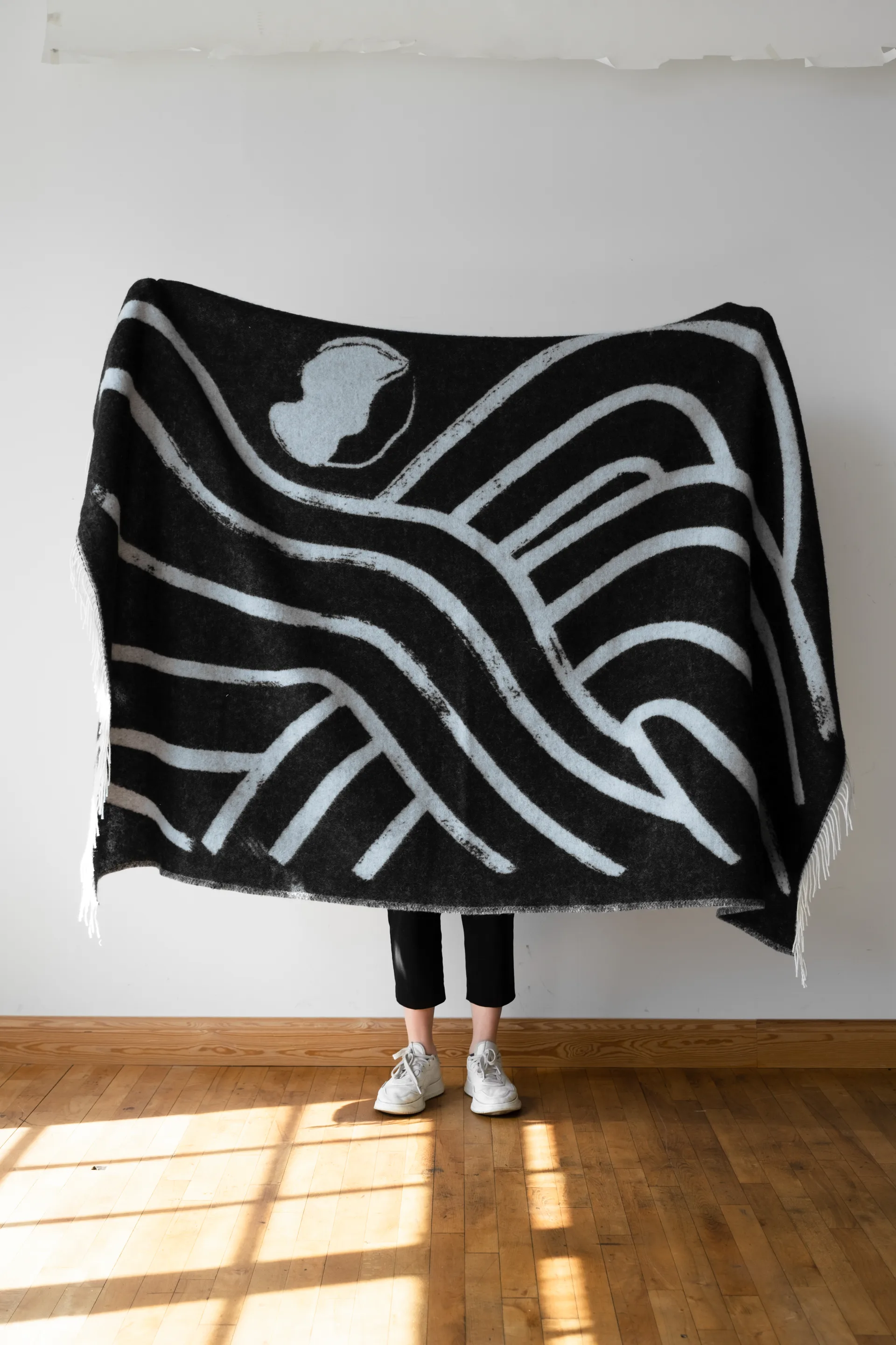 Manta de lana Sofia Lind 130x190 cm, Dovegrey Fine Little Day