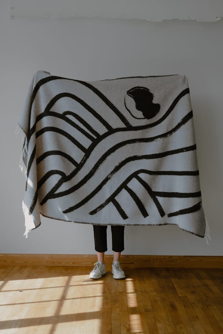 Manta de lana Sofia Lind 130x190 cm - Dovegrey - Fine Little Day