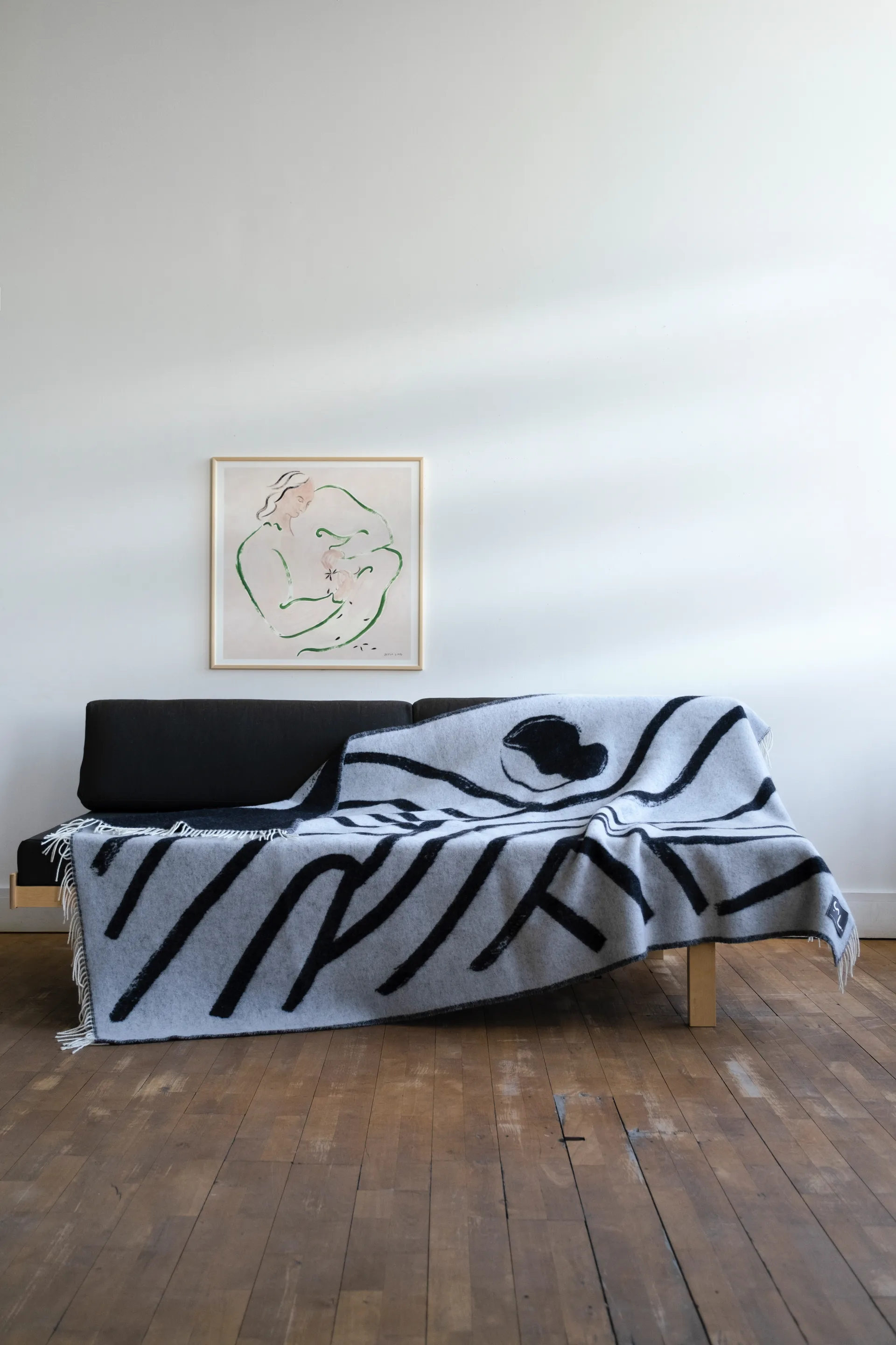 Manta de lana Sofia Lind 130x190 cm, Dovegrey Fine Little Day