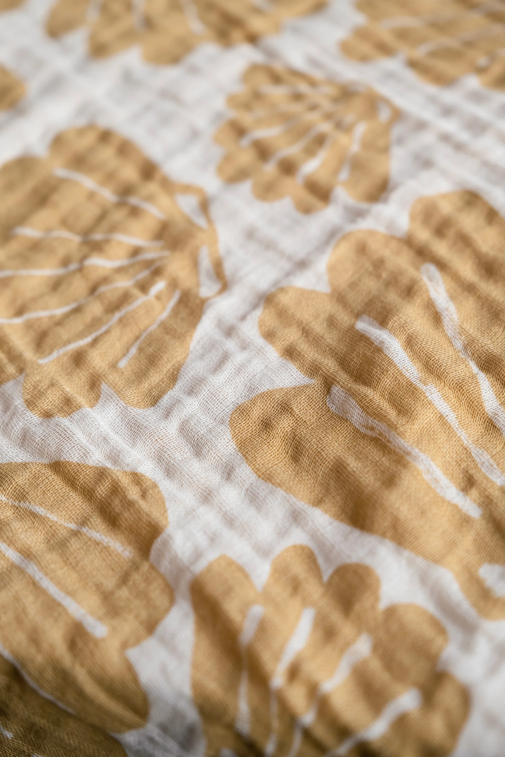 Manta de muselina Snäcka 120x120 cm, Sand Fine Little Day