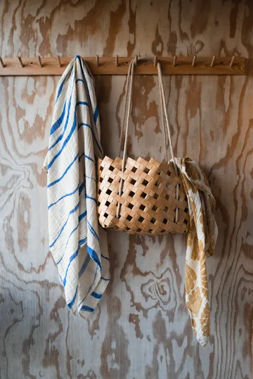 Manta de muselina Våg 120x120 cm - Blue - Fine Little Day