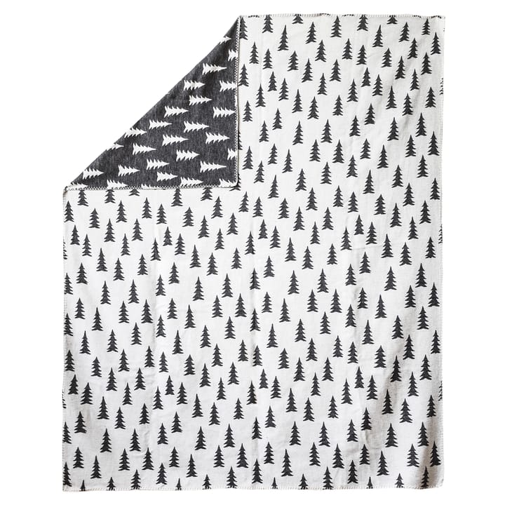 Manta Gran tejida 140x180 cm - negro-blanco - Fine Little Day