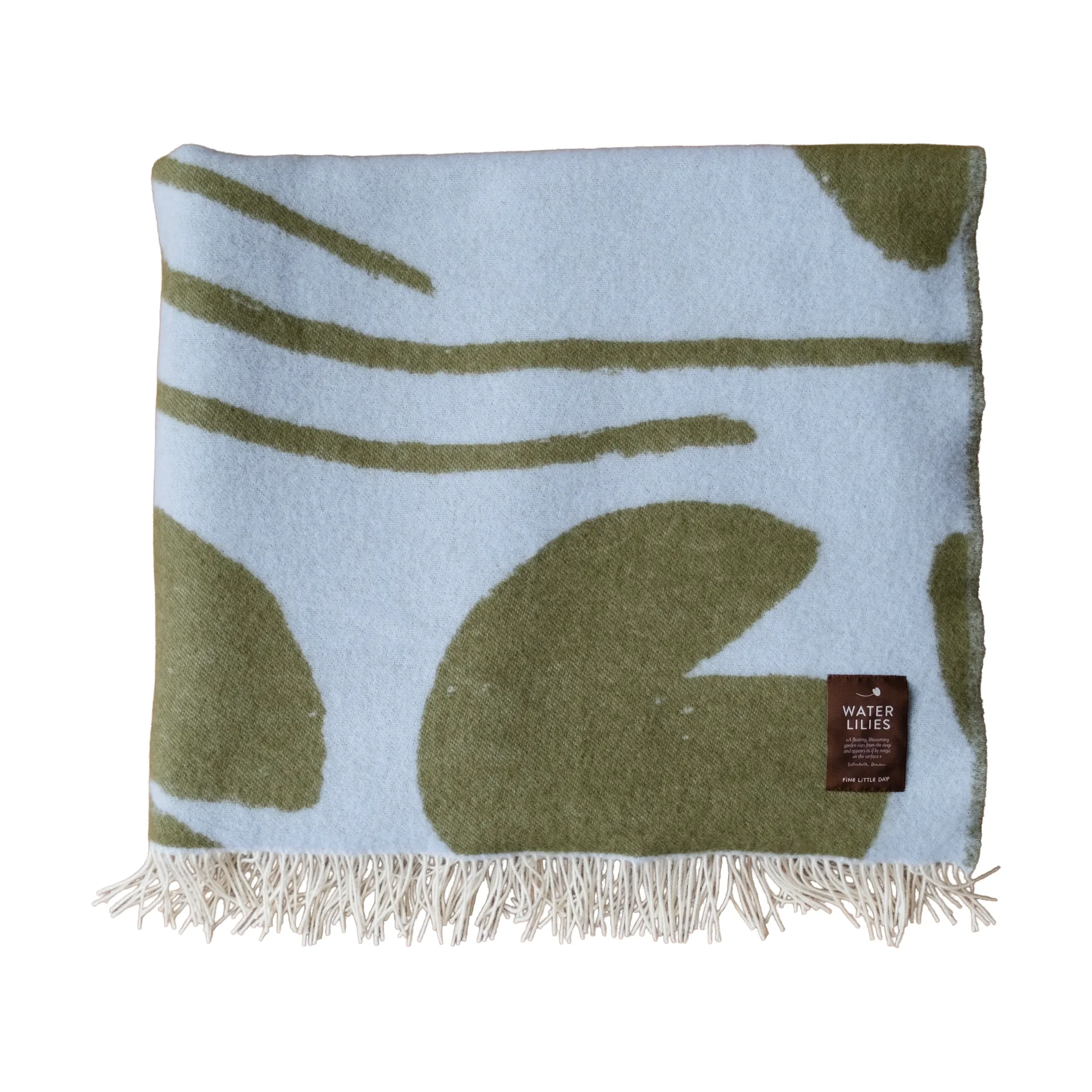 Manta Water lilies 130x220 cm, Blue-green Fine Little Day