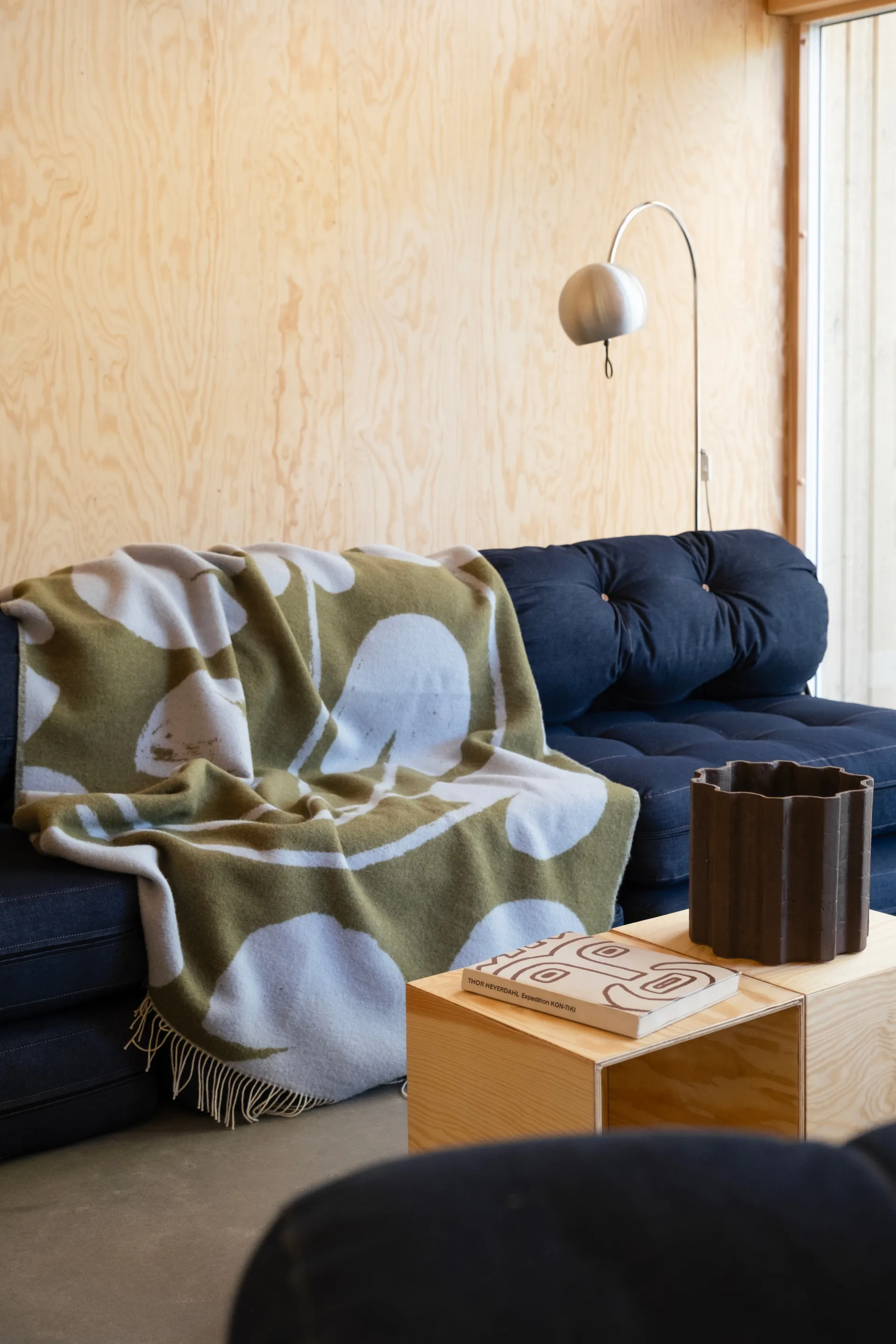 Manta Water lilies 130x220 cm, Blue-green Fine Little Day