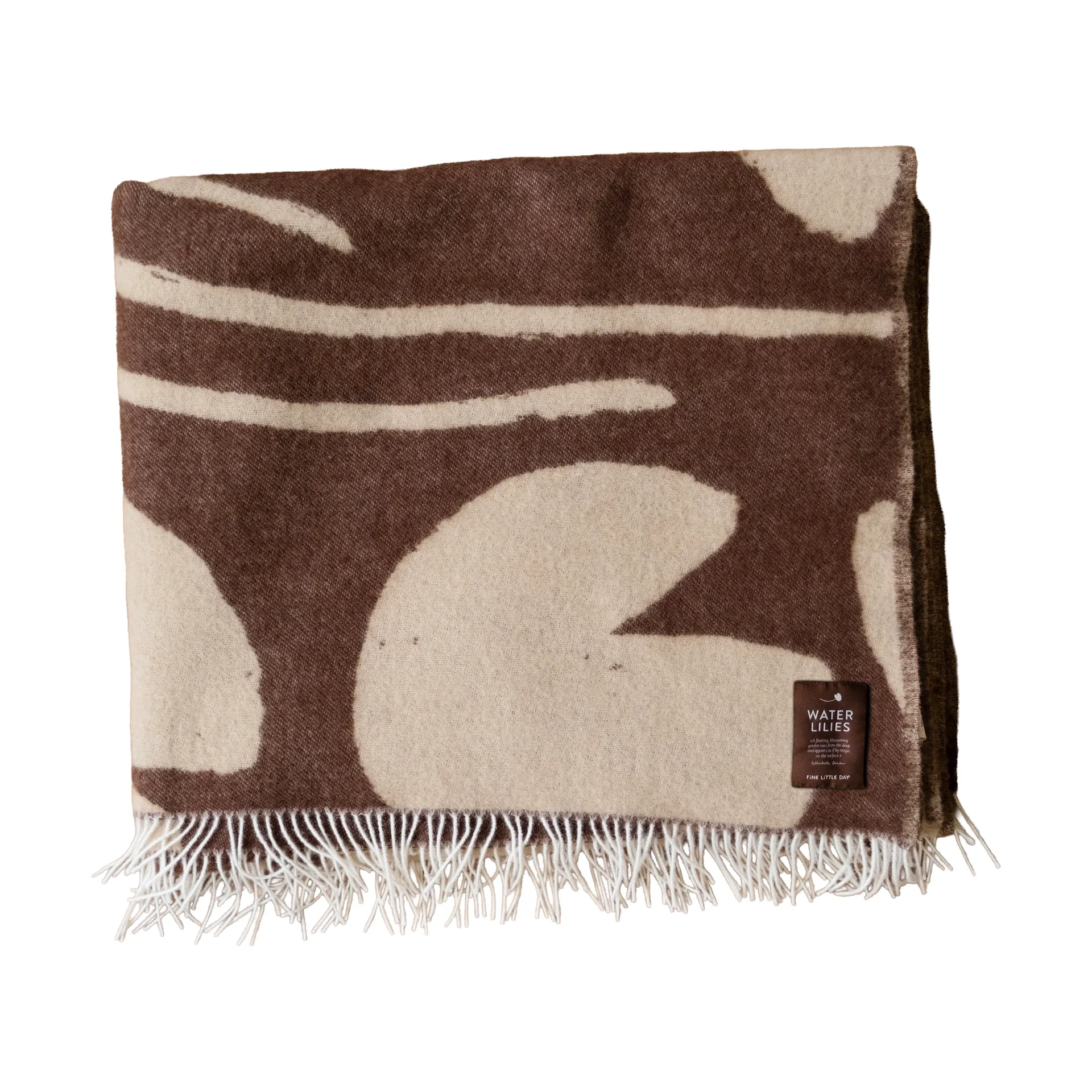 Manta Water lilies 130x220 cm, Brown Fine Little Day