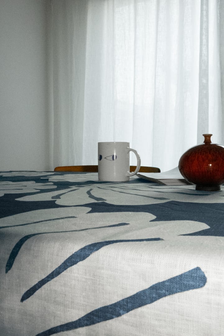 Mantel de lino Snäcka 149x149 cm, azul Fine Little Day