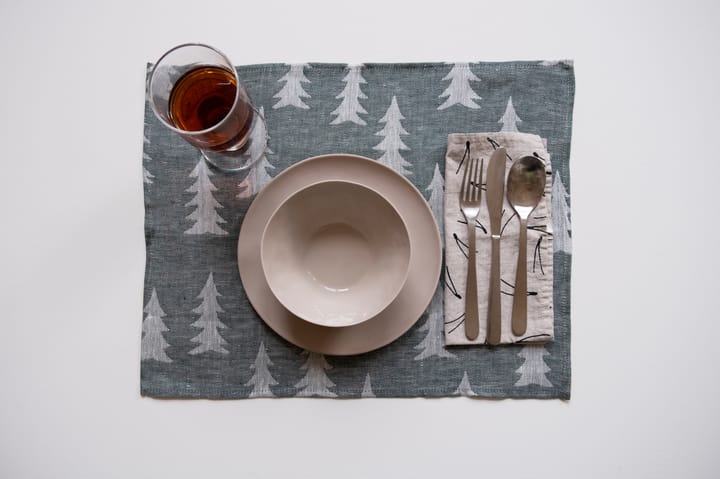 Mantel individual Gran 37x47 cm, verde-blanco Fine Little Day
