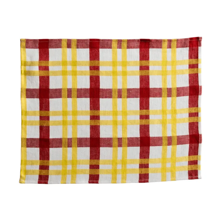 Mantel individual Grid - Amarillo, 37x47 cm - Fine Little Day